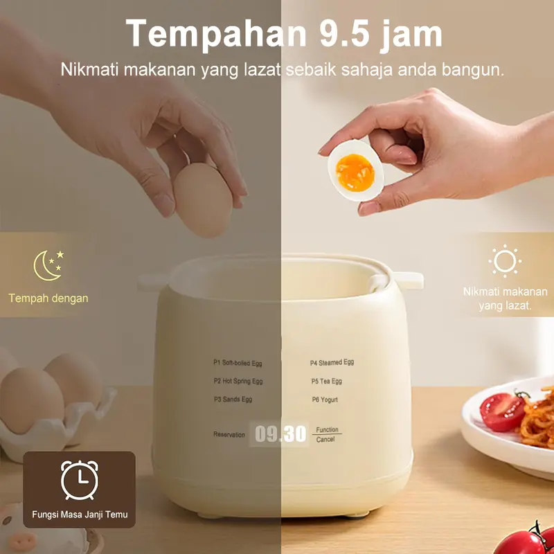 🥚✨ Telur Sempurna Setiap Kali SIMMO Smart Egg Steamer - Letak Telur • Tekan Butang • Terus Siap Tanpa Gagal - 🔥 Produk Paling Laris Minggu Ini